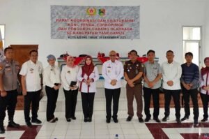 Rakor dan silaturahmi Komite Olahraga Nasional Indonesia (KONI) Tanggamus, Lampung dengan pemkab, Forkopimda serta pengurus cabang olahraga.