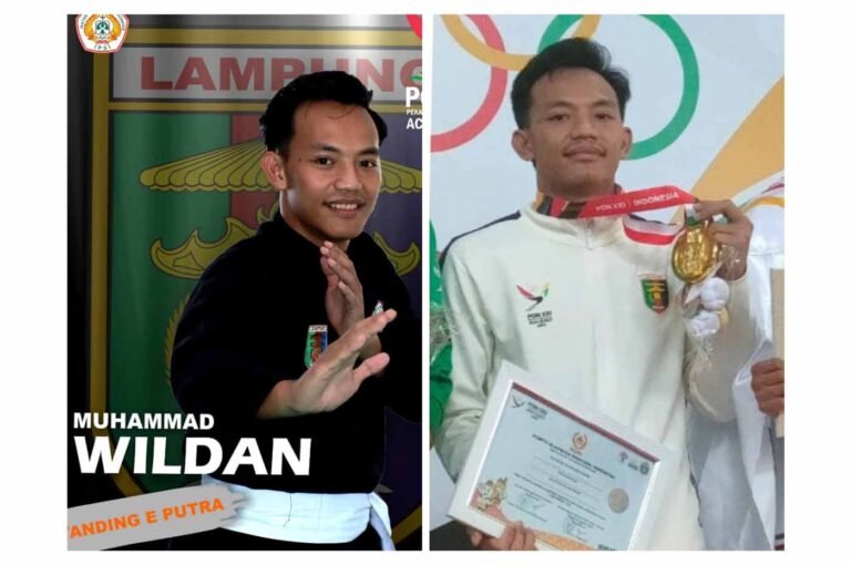 Atlet Pencak Silat Lampung sukses sumbang medali emas di ajang Pekan Olahraga Nasional (PON) XXI Aceh-Sumut.